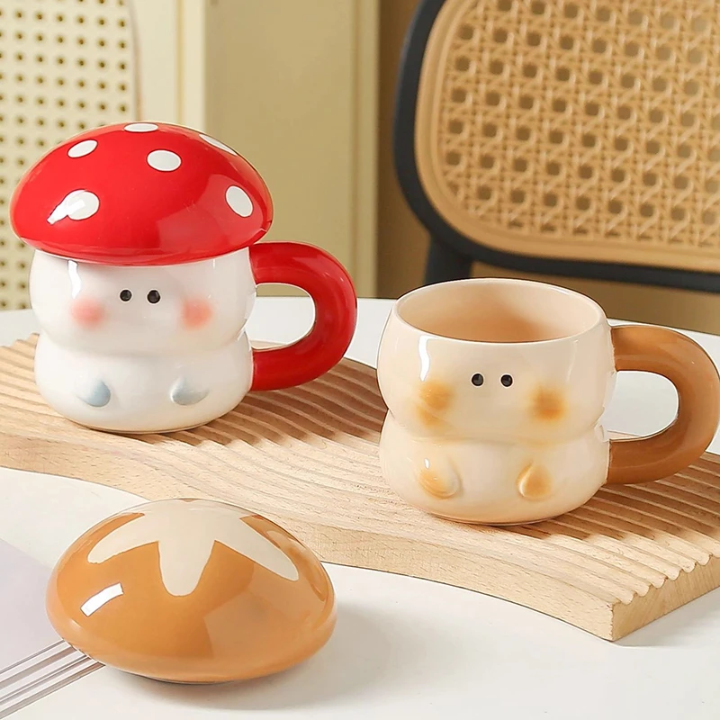 Coffee Tea Or - Cute Mushroom Mug Exquisite Ceramic Coffee