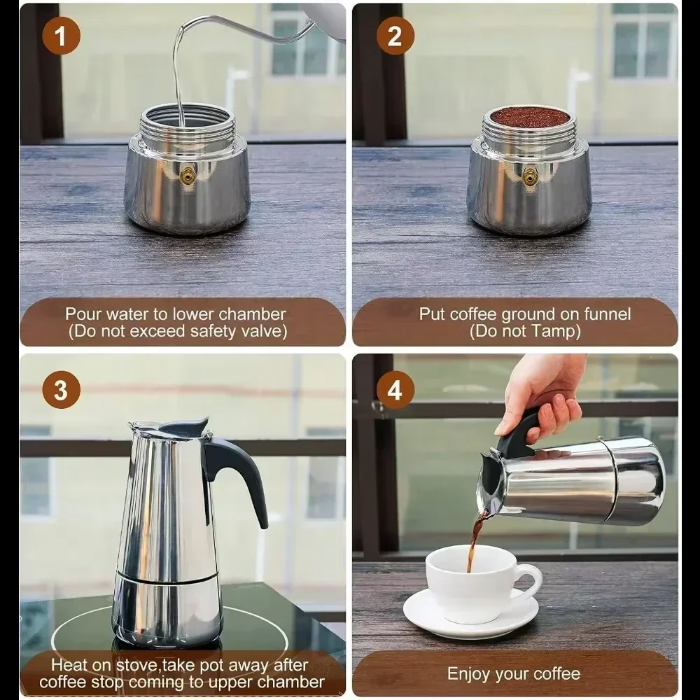 Coffee Maker Moka Pot 50ml-600 - Coffee Tea Chocolate review and price