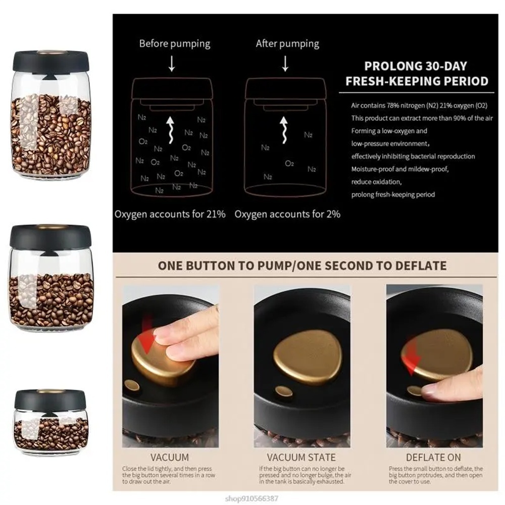 1pack Coffee Bean Storage Cont - Coffee Tea And Sugar Canisters review and price