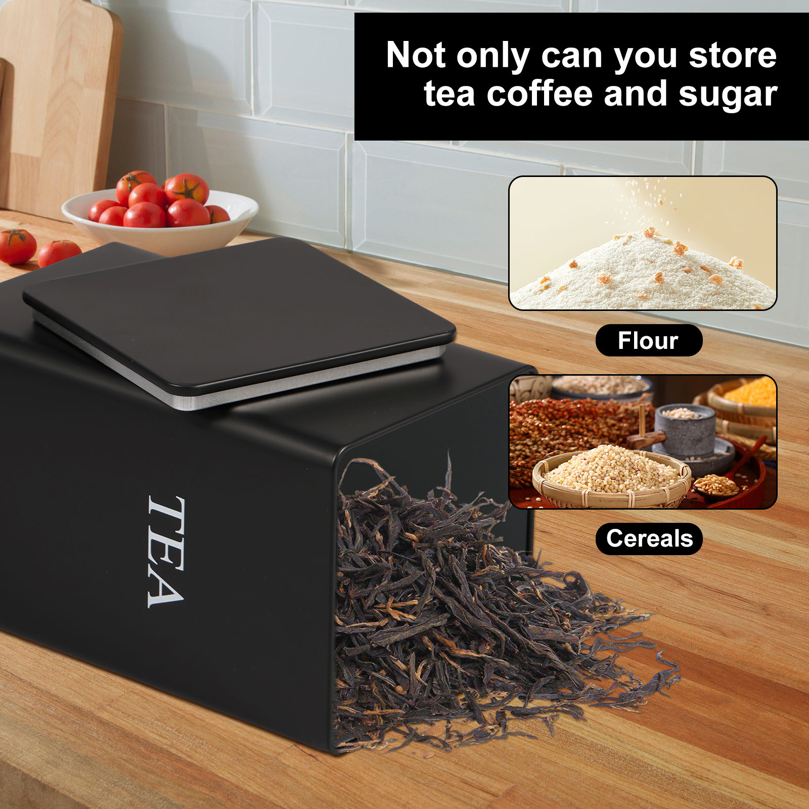 3Pcs Coffee Bean Storage Canis - Canister Coffee Sugar Tea review and price