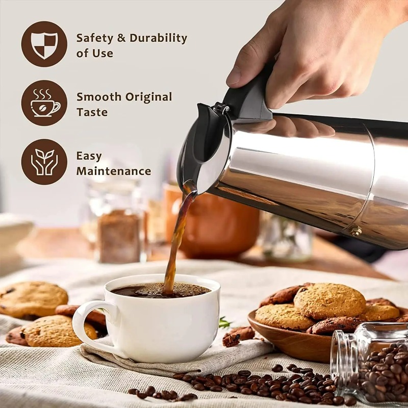 6 Cup Mocha Pot Stainless Stee - Coffee Tea Chocolate review and price
