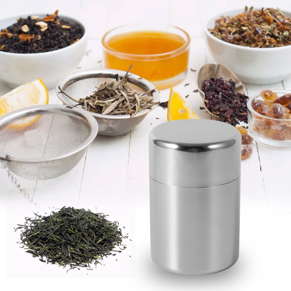 Tea Can Stainless Steel Tea Ti - Canister Coffee Sugar Tea review and price