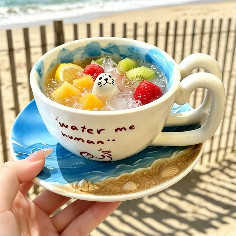 Creative Ceramic Mug with Dolp - Coffee Tea Or review and price