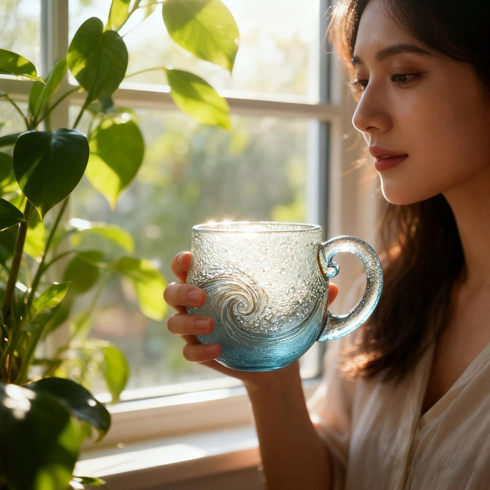 Sea Glass Wave Mug, Unique Tex - Coffee Tea Or review and price