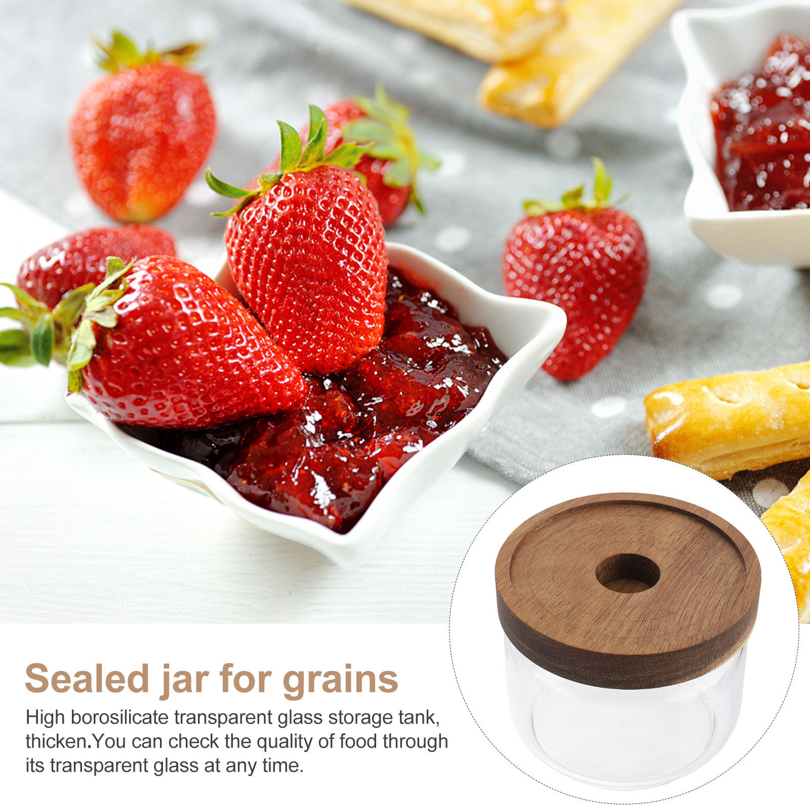 Glass Sealed Food Storage Jars - Coffee Tea Jars review and price