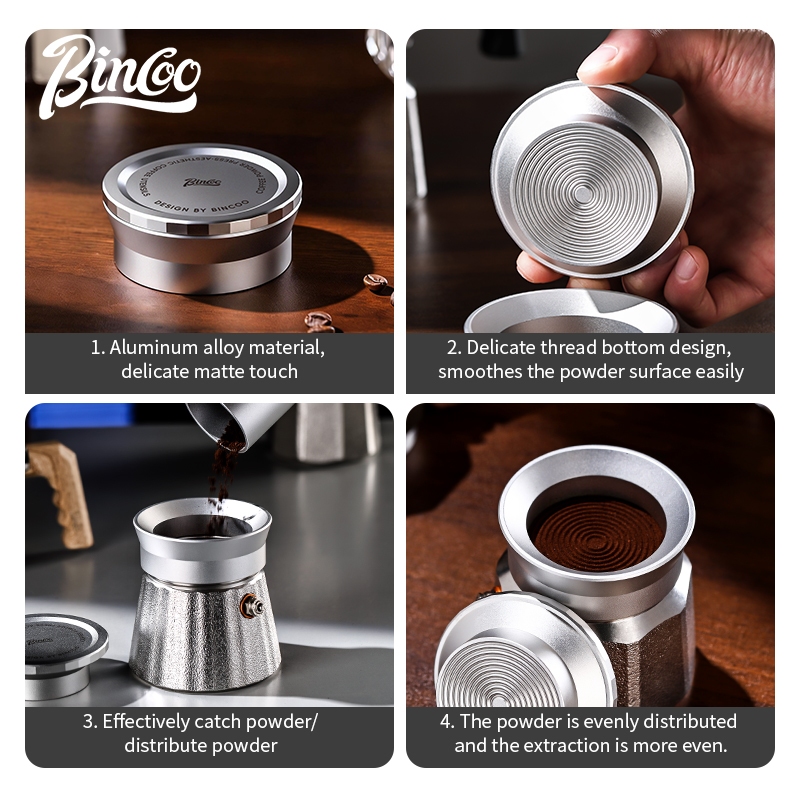 BINCOO Moka Pot Tamper and Cof - Coffee Tea Chocolate review and price