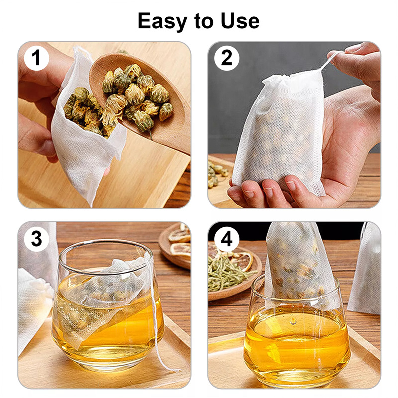 100PCS Non-woven Tea Bags Disp - Coffee Tea Spices review and price