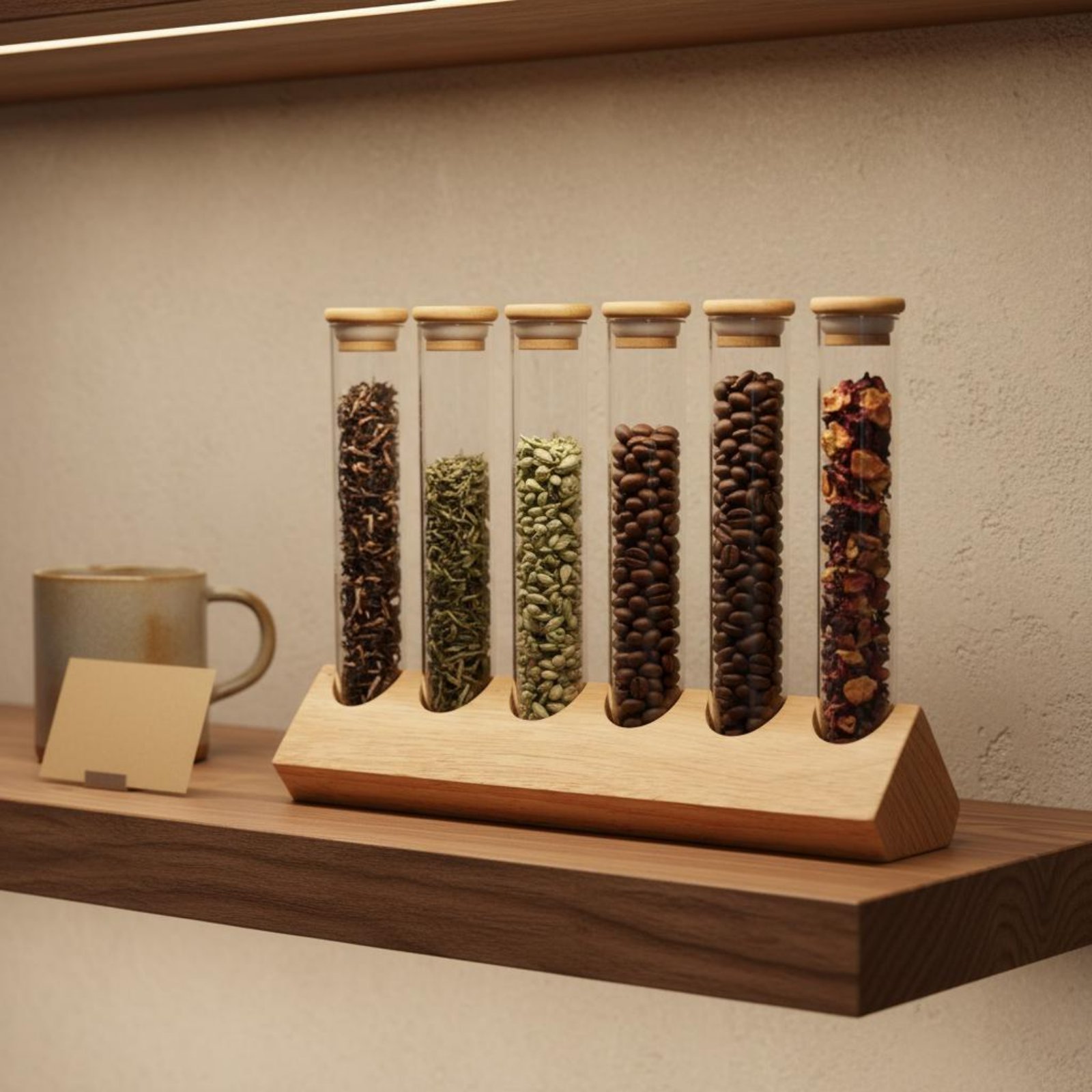 Glass Tube Container Set with  - Coffee Tea Jars review and price