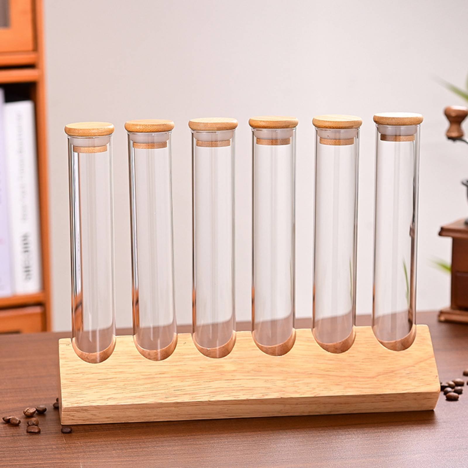 Glass Tube Container Set with  - Coffee Tea Jars review and price