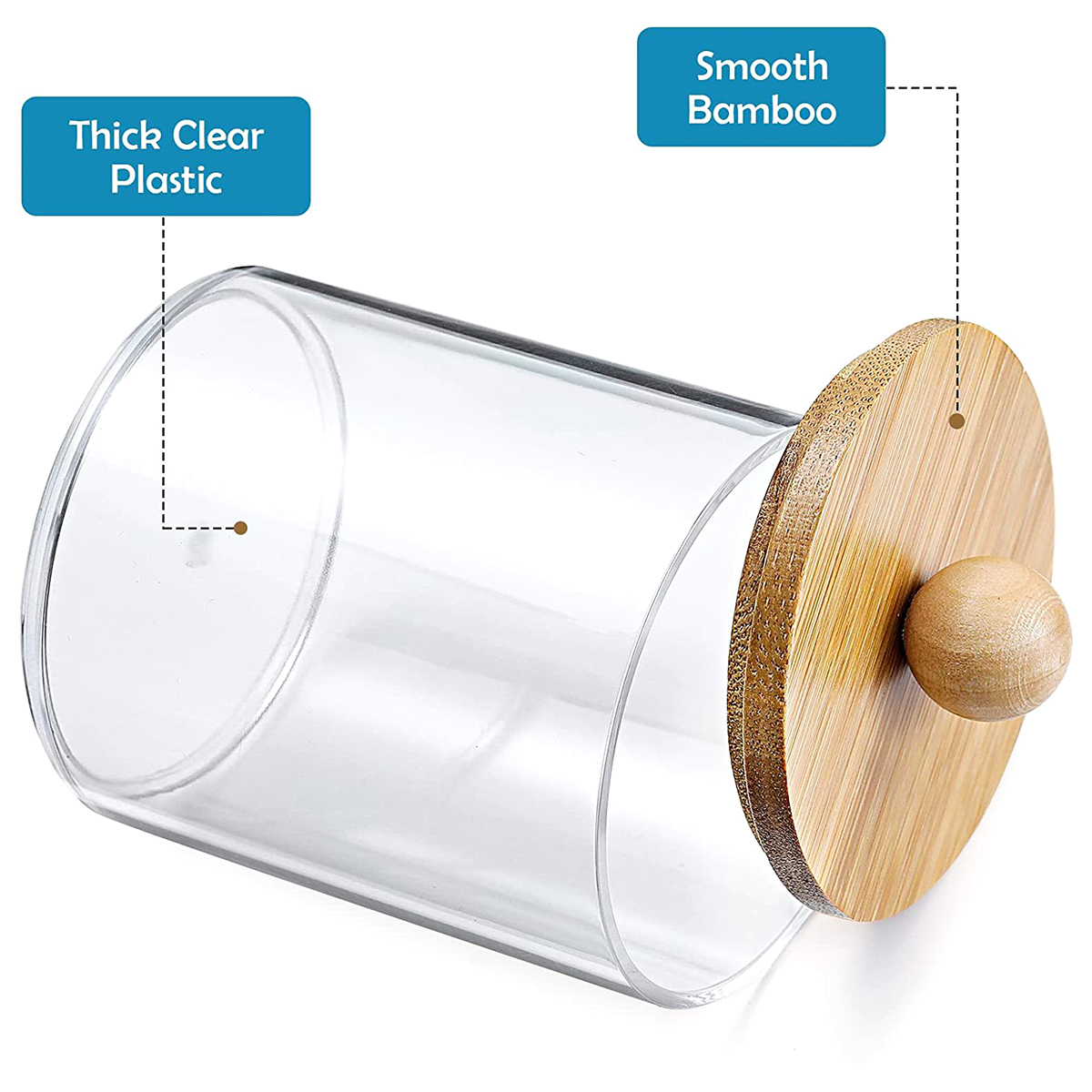 3Pcs Qtip Holder Dispenser wit - Coffee Tea And Sugar Canisters review and price