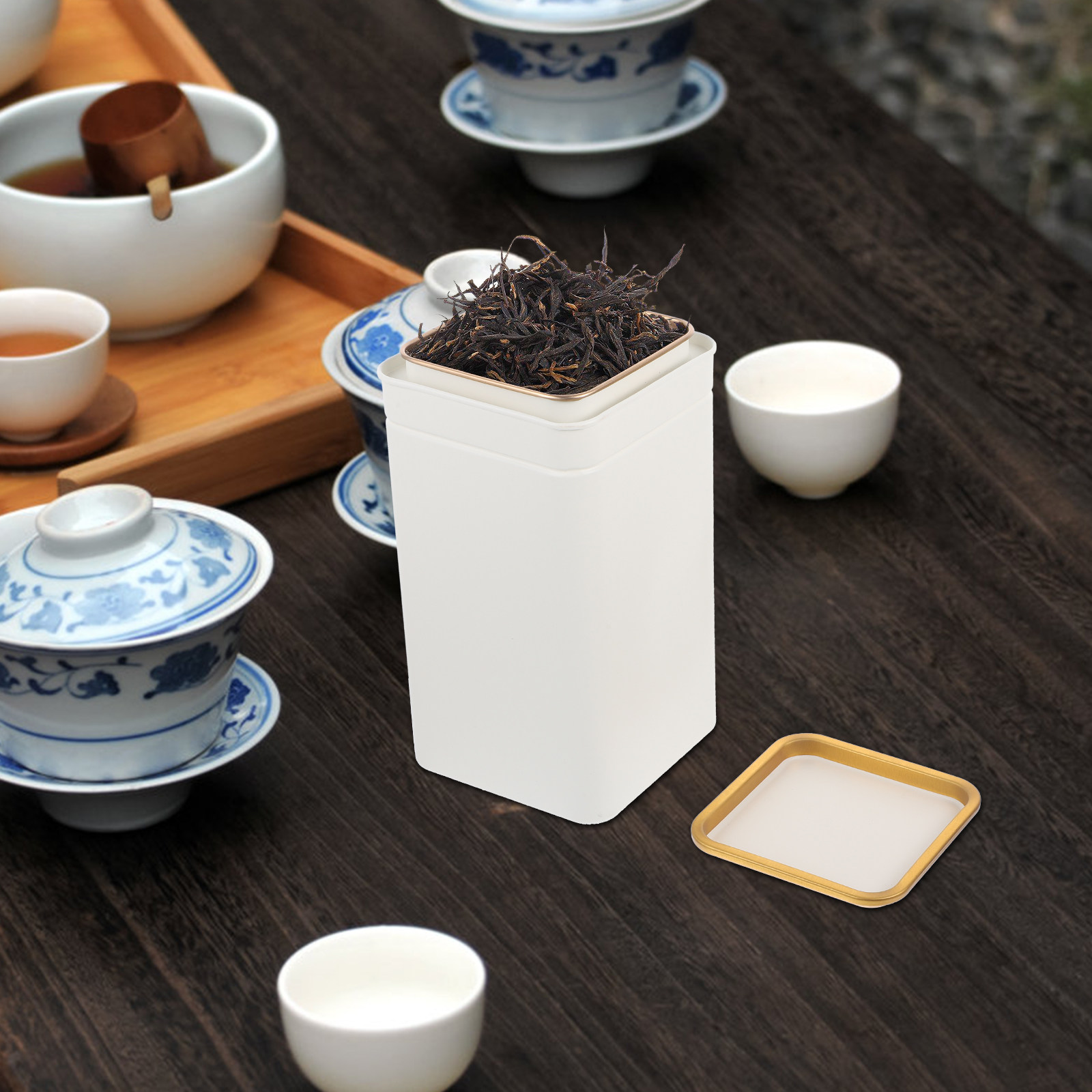 1Pcs Premium Tinplate Tea Cani - Canister Coffee Sugar Tea review and price