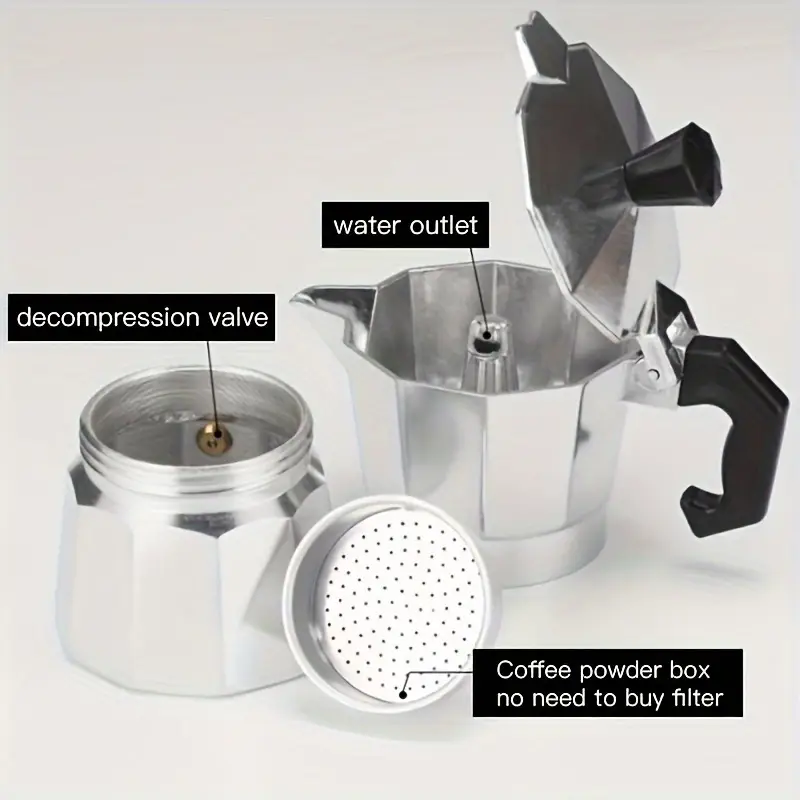 Classic Aluminum Moka Pot 50-3 - Coffee Tea Chocolate review and price