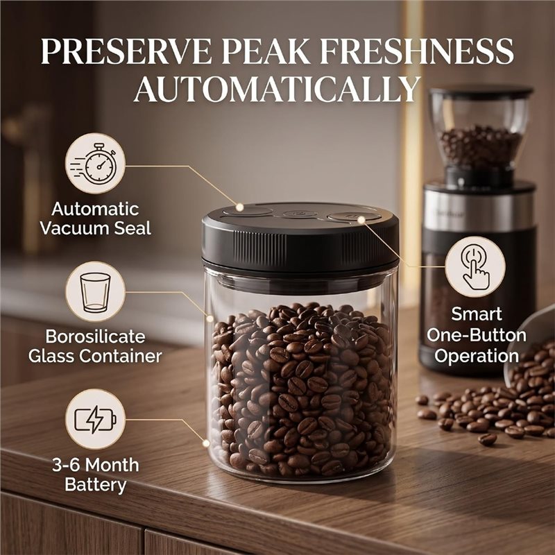 Automatic Vacuum Coffee Canist - Canister Coffee Sugar Tea review and price