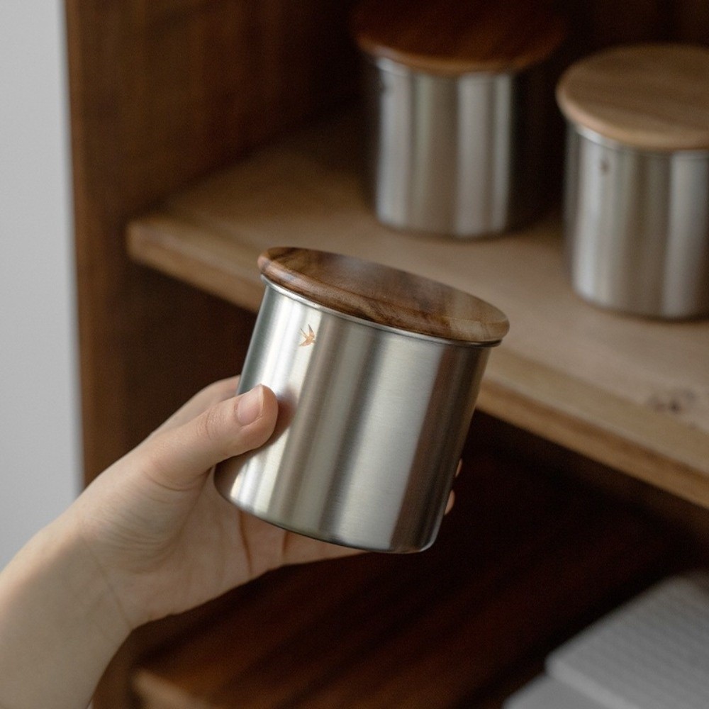 New Stainless Steel Matcha Jar - Coffee Tea And Sugar Canisters review and price