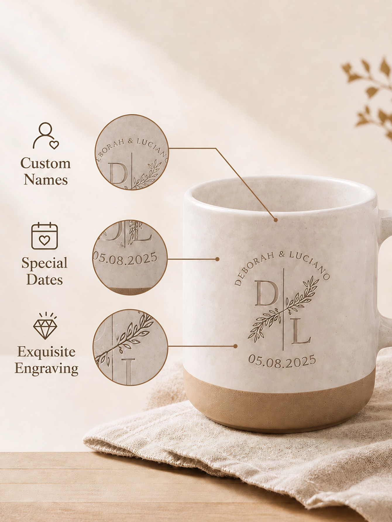 1pc Custom Text Laser Engraved - Coffee Tea Meaning review and price