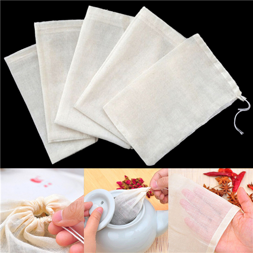 1pc/10Pcs Cotton Tea Bags Musl - Coffee Tea Spices review and price