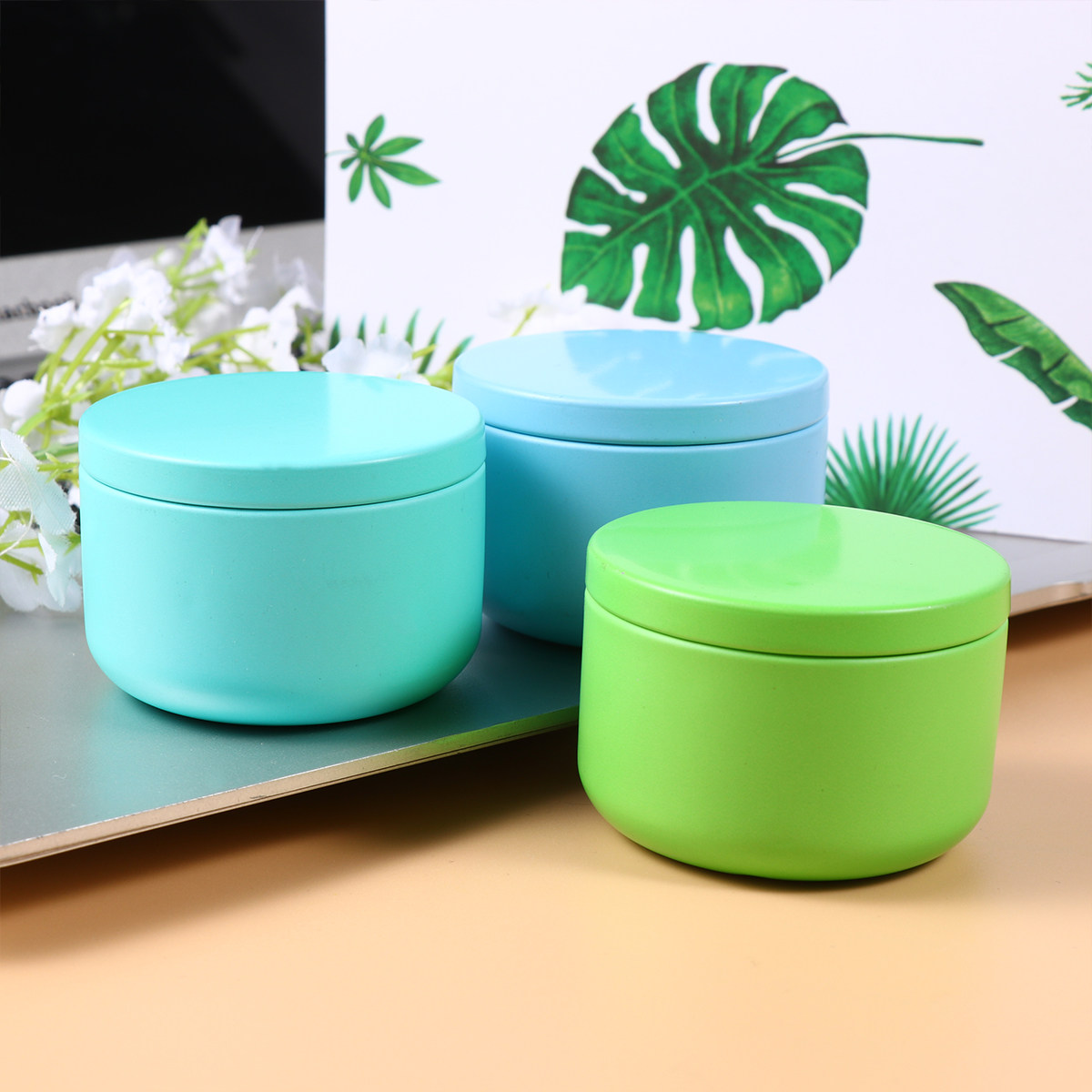 4Pcs Sturdy Tinplate Can Leakp - Canister Coffee Sugar Tea review and price