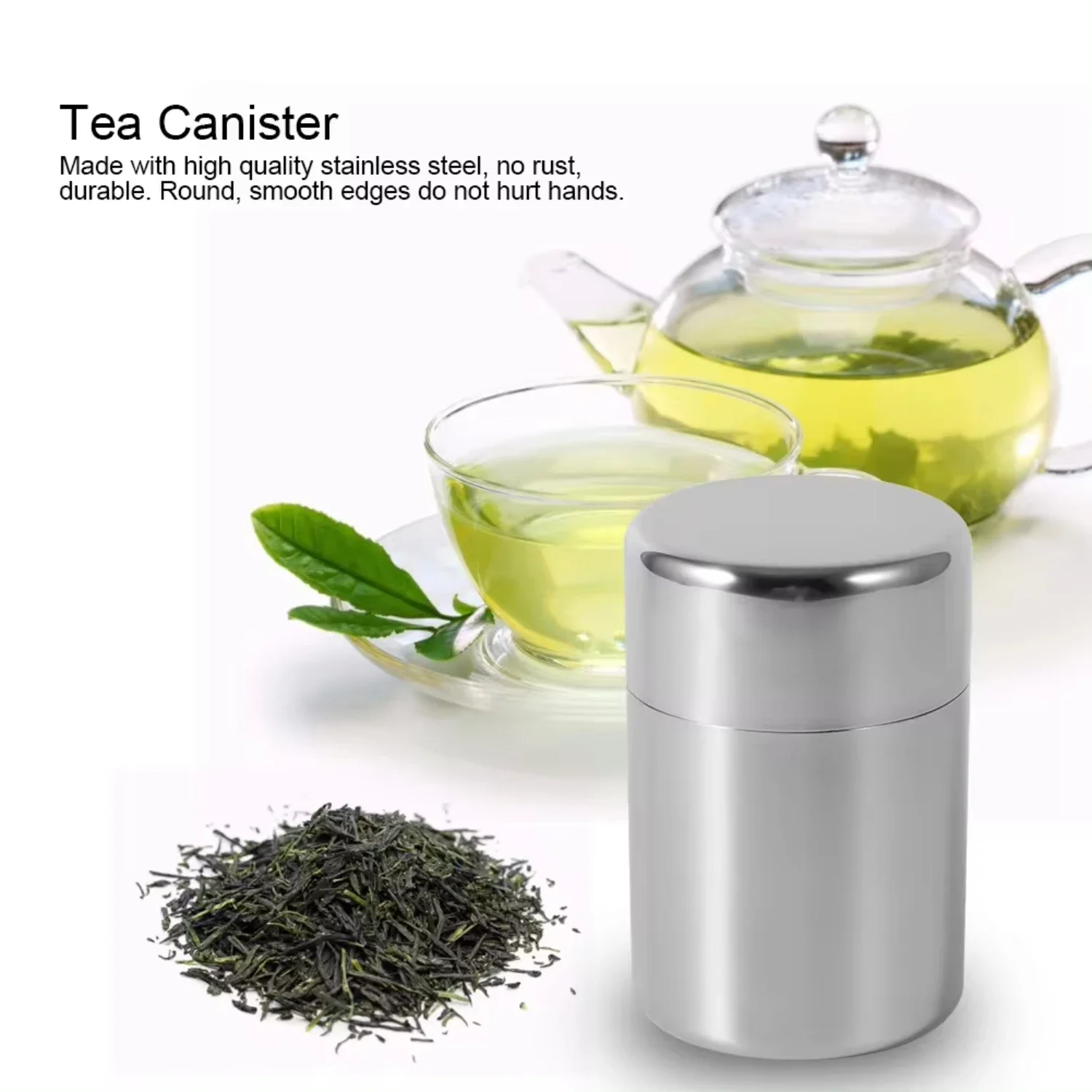 Stainless Steel Tea Leaf Tins  - Canister Coffee Sugar Tea review and price