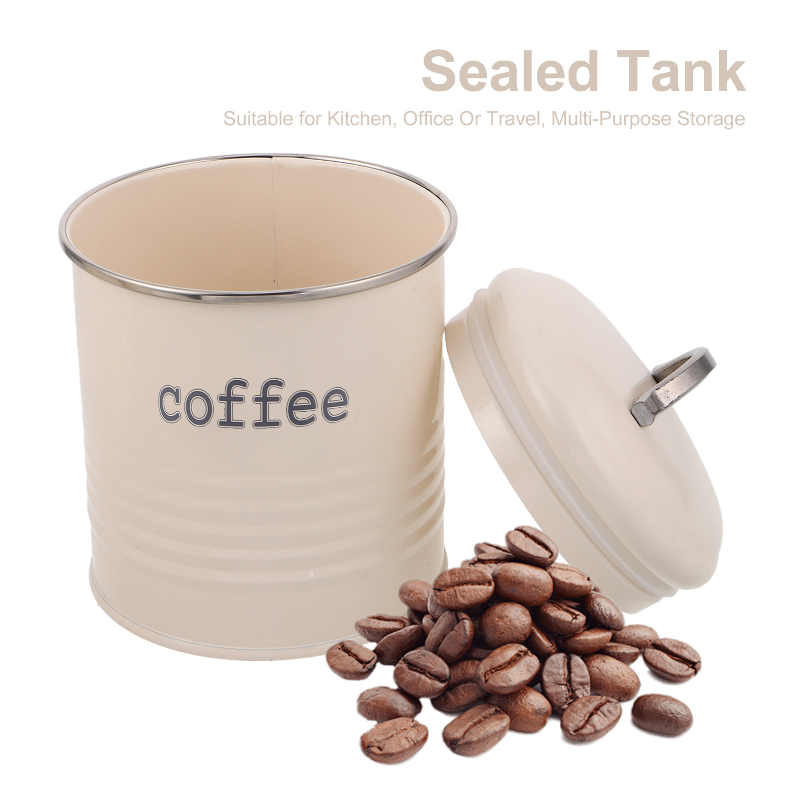 3Pcs Sealed Coffee Bean Contai - Canister Coffee Sugar Tea review and price