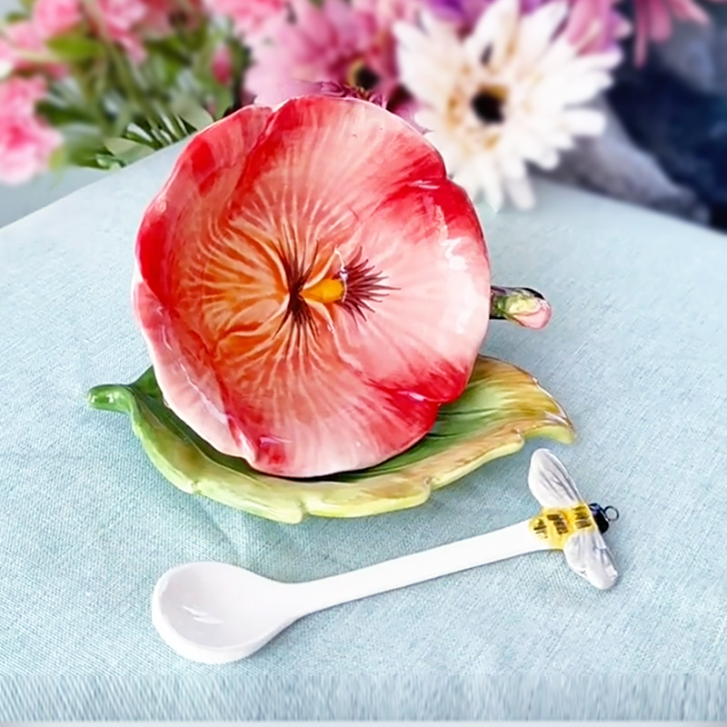 Ceramic Flower Coffee Cup with - Coffee Tea Or review and price